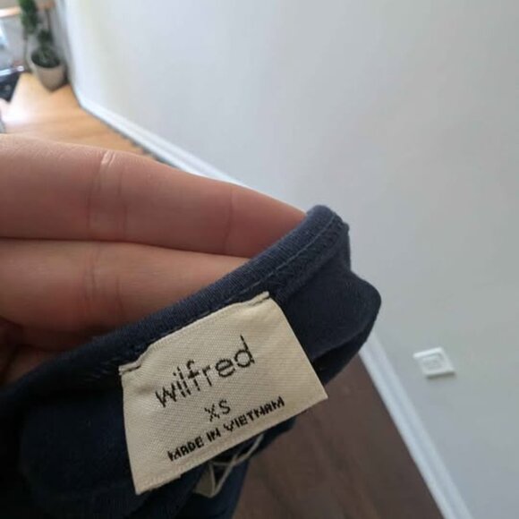 XS Wilfred Aritzia Daphnee dress (navy) - Picture 3 of 3